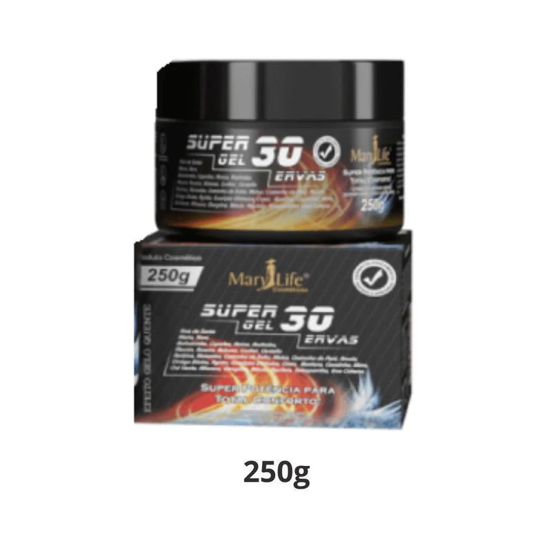Super Gel 30 Ervas – 250g 🌿✨