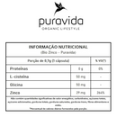 Bio Zinco Pura Vida - Zinco Quelado + Aminoácidos - 30 Caps Sabor Sem Sabor