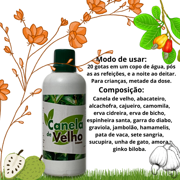 Canela de Velho em Gotas 100ml