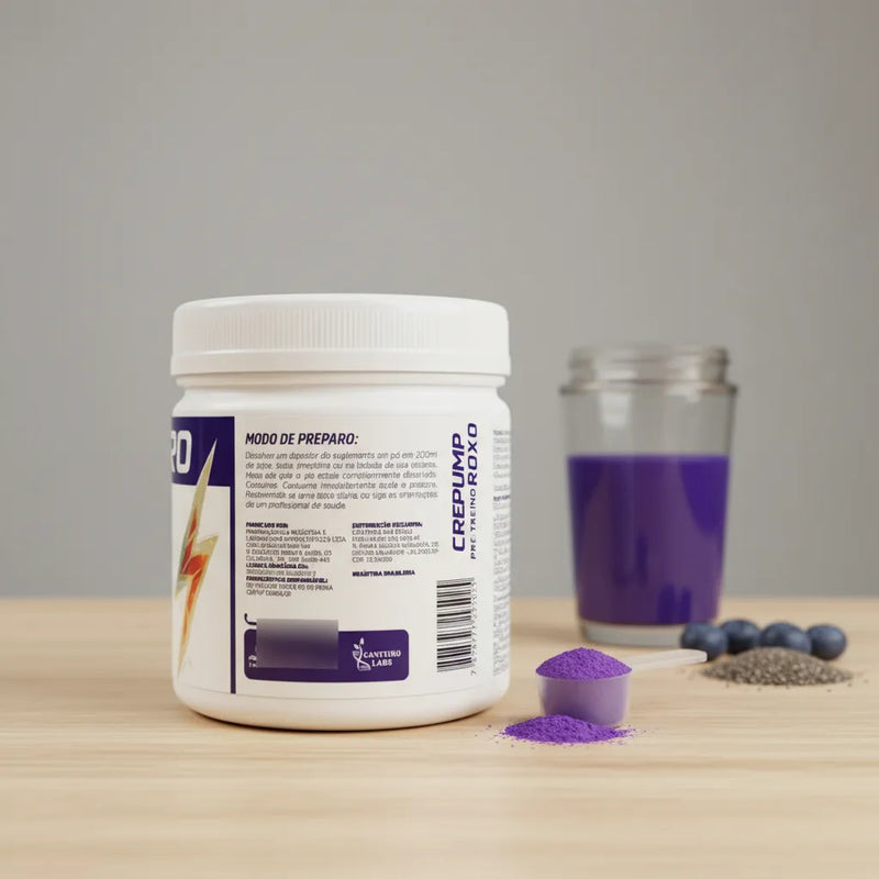 Crepump Pré-Treino Roxo – 300g