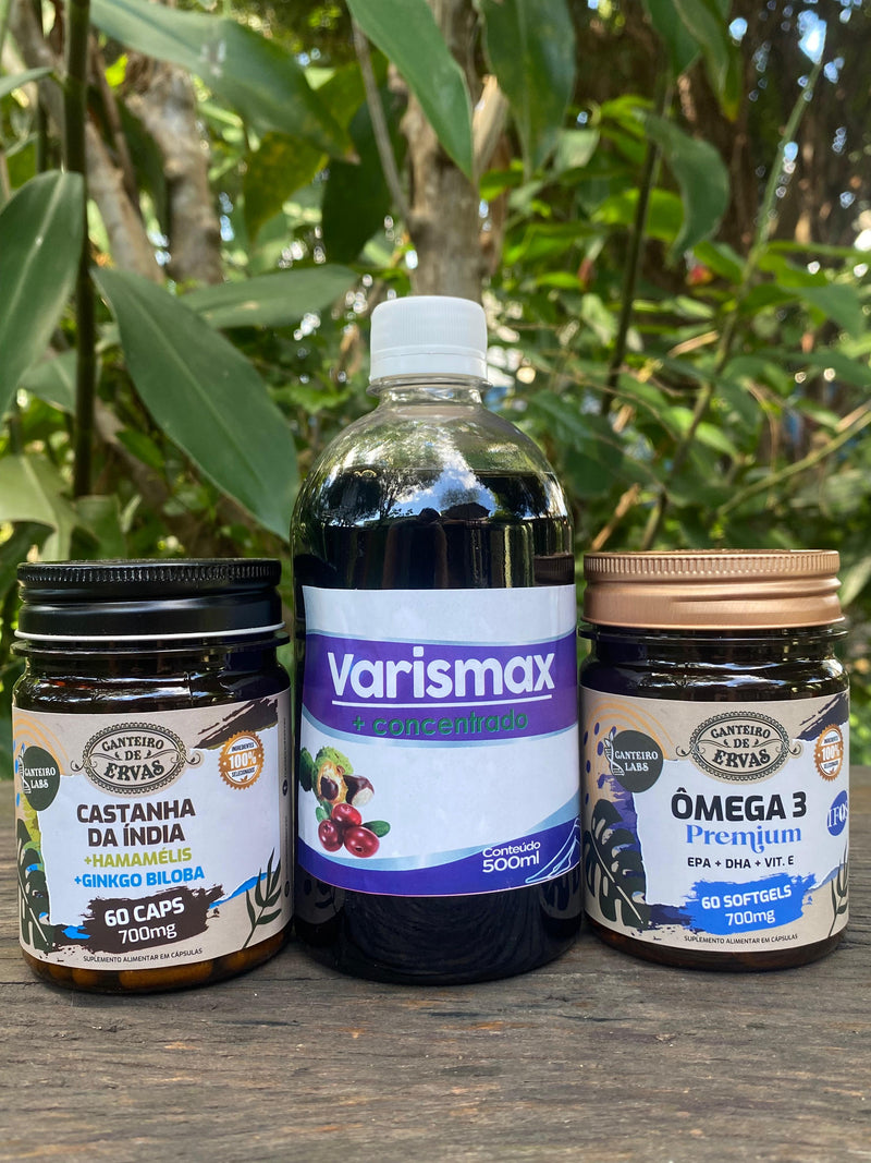 🩸 Kit Circulação Ativa – Cuidado Natural para Veias e Pernas Saudáveis