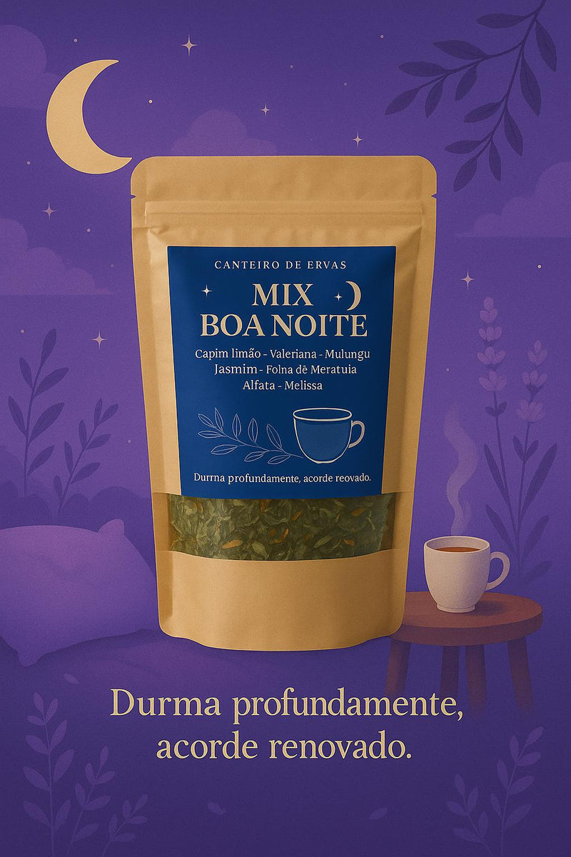 🌙 Mix Boa Noite – Canteiro de Ervas