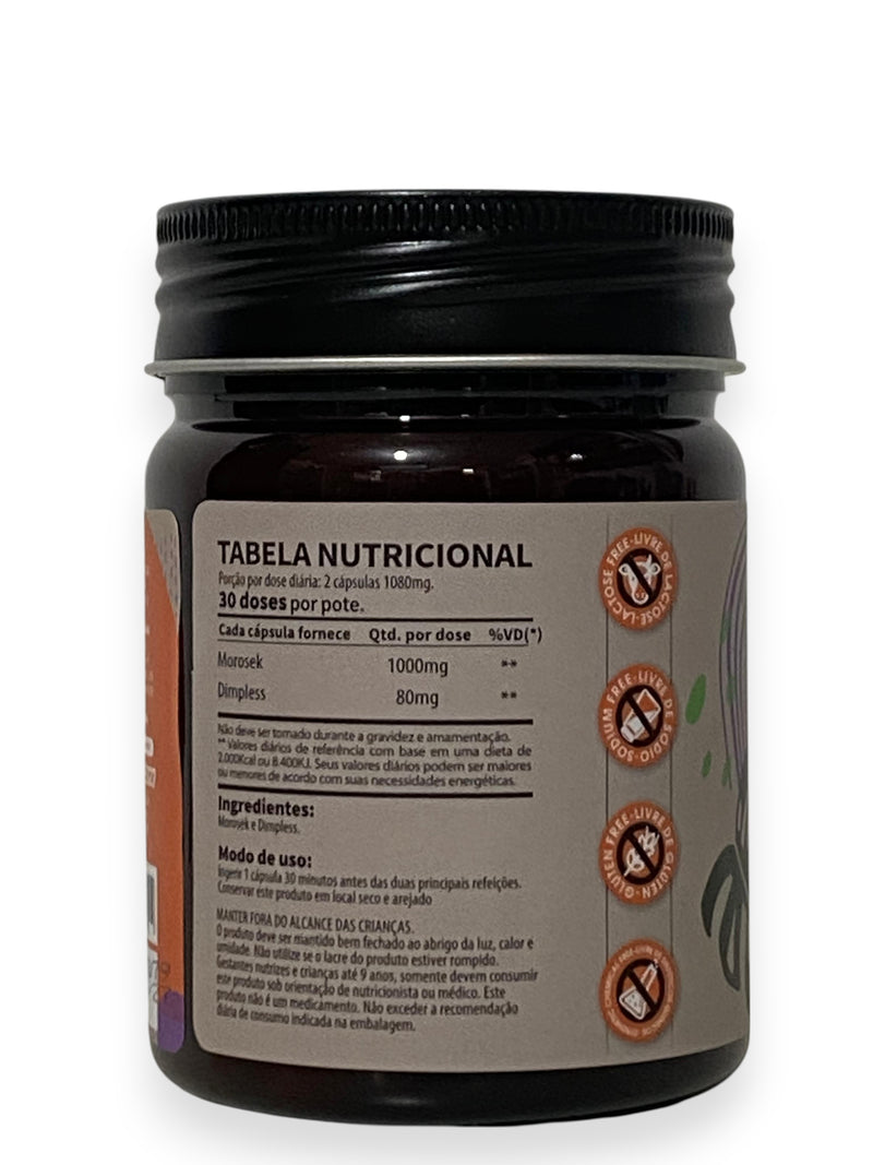 Dimpless + Morosil Canteiro de Ervas – 60 cápsulas | 1080mg por dose diária