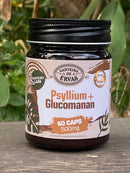 Psyllium + Glucomanan Canteiro de Ervas – 60 cápsulas | 500mg