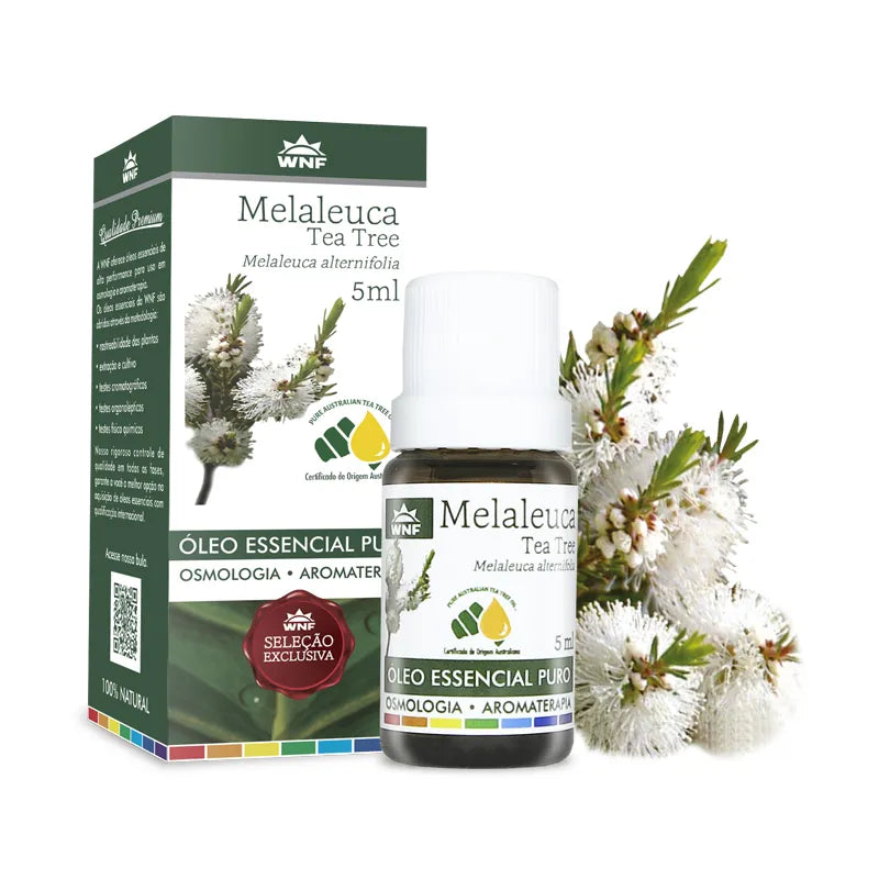 Óleo Essencial de Melaleuca (Tea Tree) – 5ml | Purificação e Equilíbrio