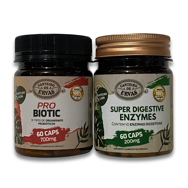 Combo Probiótico e Enzimas Digestivas – Canteiro de Ervas