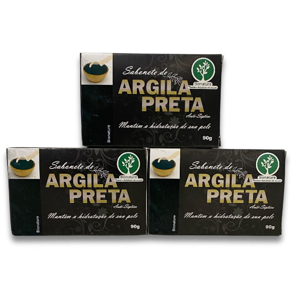 Sabonete de Argila Preta
