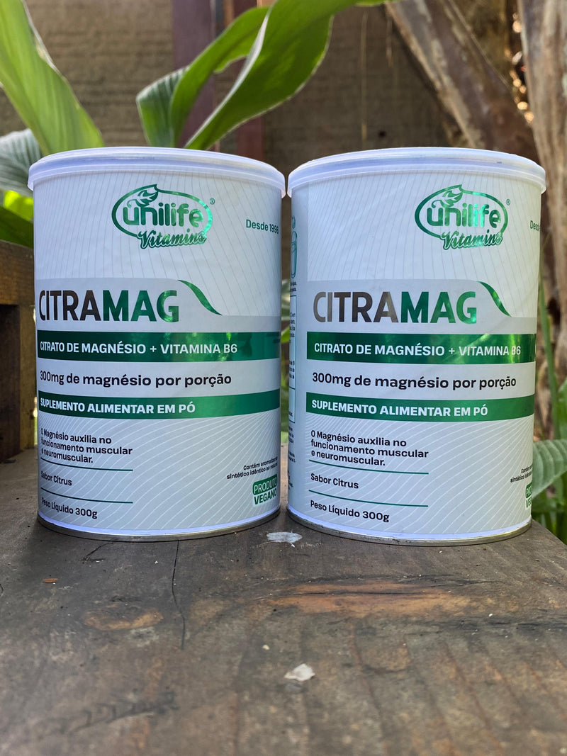 Citramag – Citrato de Magnésio + Vitamina B6 – 300g (Em Pó)