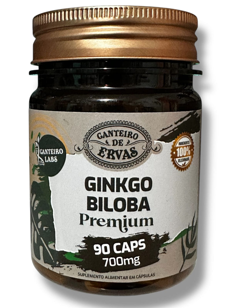 Ginkgo Biloba – Canteiro de Ervas – 60 Cápsulas