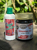 Kit Ação Emagrecedora – Gotas Desinchá + Berberina Canteiro de Ervas