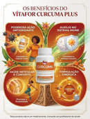 Cúrcuma Plus Vitafor — 60 Cápsulas