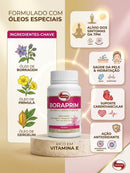 BORAPRIM Vitafor — Borragem, Prímula e Gergelim — 60 Cápsulas