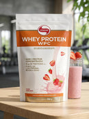 Whey Protein WPC — 21g de Proteína | Sabor Morango | 900g