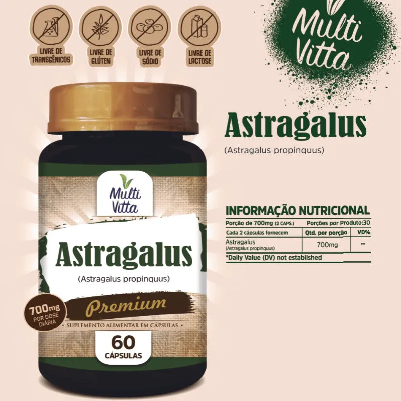 Kit 3 Astragalus Premium – 60 cápsulas (700mg por dose)