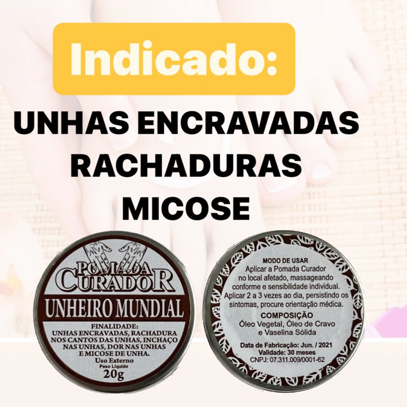 Pomada Unheiro Mundial – Proteção e Cuidado para Unhas e Pele