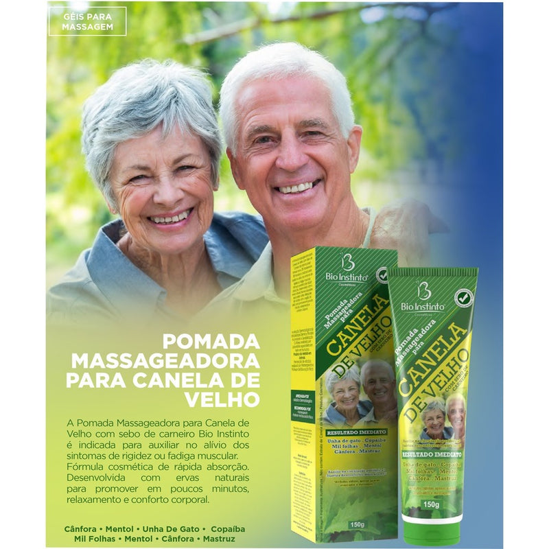 Pomada Desodorante Massageadora – Canela de Velho & Sebo de Carneiro