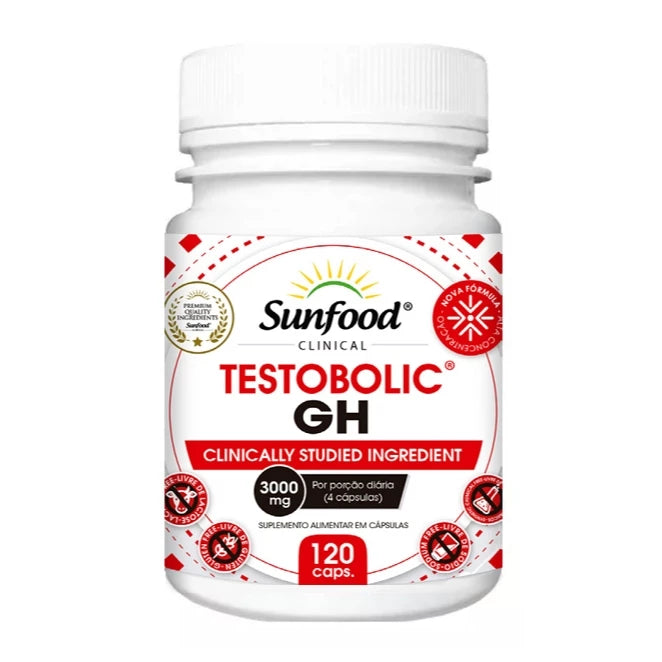 Testobolic GH – Sunfood – 3000mg – 120 Cápsulas