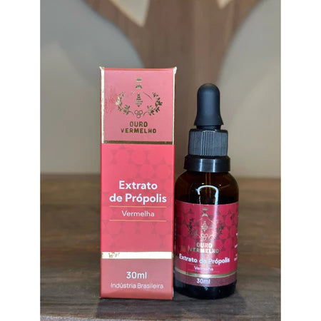 Extrato de Própolis Vermelha 11% extrato seco - 30ml Ouro Vermelho