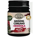 Ginseng Coreano + Rhodiola – Canteiro de Ervas – 60 cápsulas – 700mg