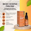 Vitamina D3 com K2 Pura Vida – 20ml