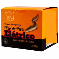 Pomada Massageadora Óleo de Peixe Elétrico com Castanha da Índia – 250g