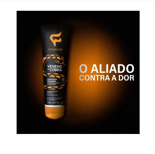 Creme para Massagem Veneno de Cobra – Alívio e Relaxamento Profundo