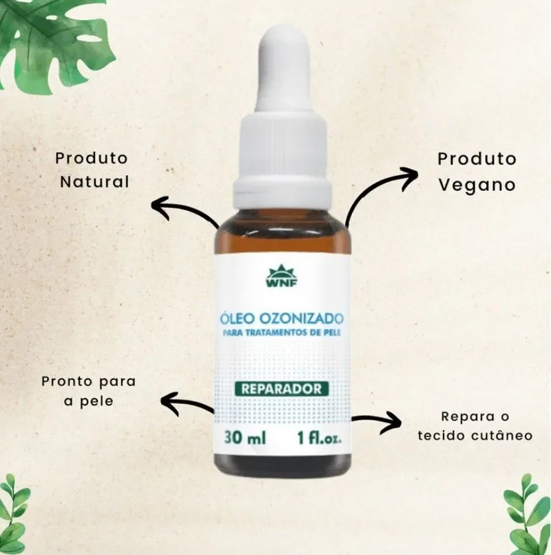 Óleo Ozonizado WNF – 30ml | Reparador Natural para a Pele